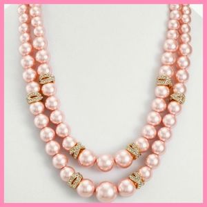 🆕️Monet Jewelry Simulated Pearl 20" Strand Necklace Color Pink